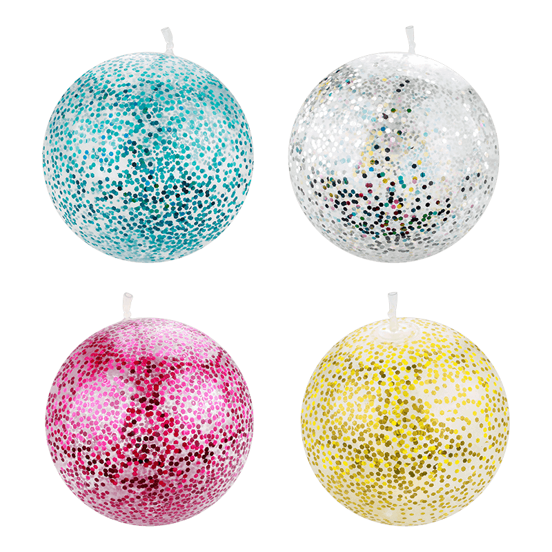 Wholesale Toy Water Filled Balls with Glitter 120G Transparency Inflatable Balloon Balls