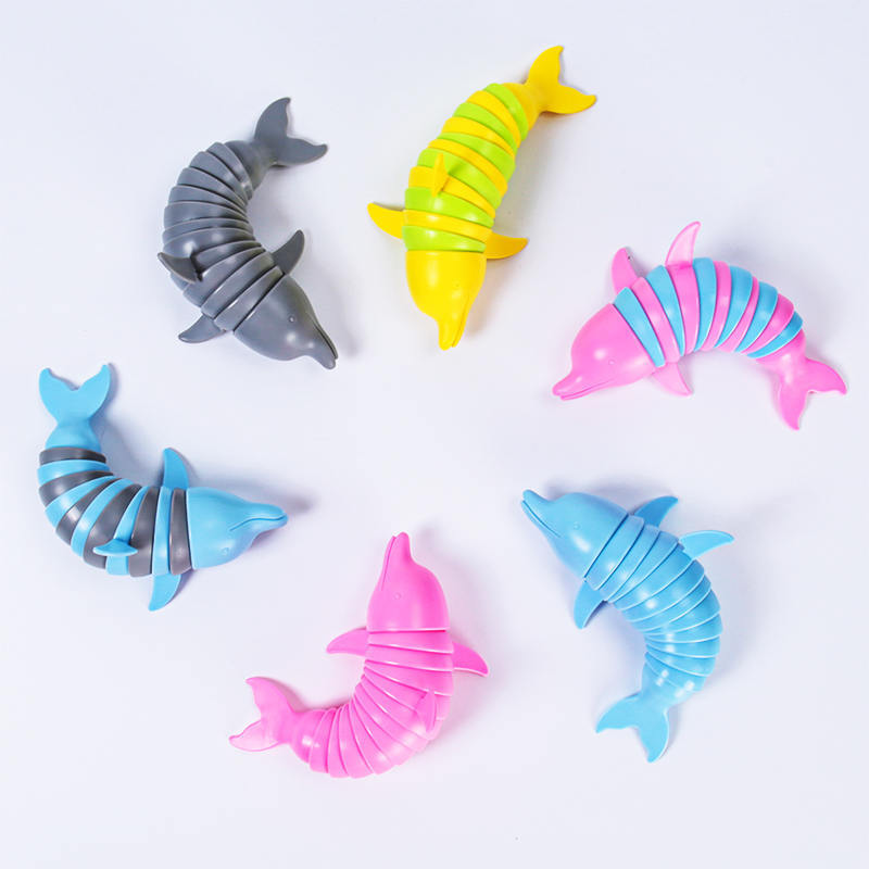 Wholesale custom fidget dolphin relieve anxiety novelty gag toys for children and adult