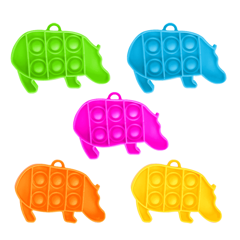 New style Amazon hot animals bubble board fidget toy set soft rubber relieve anxiety plaything for kids