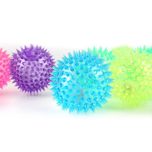 High quality Led light up spiky ball fidget anti-stress toy for kids