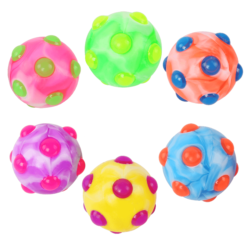 Wholesale factory high quality fidget multi color disc bouncing ball toy