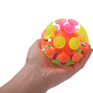Wholesale custom fidget multi color sucker ball anxiety relieve toy for kids