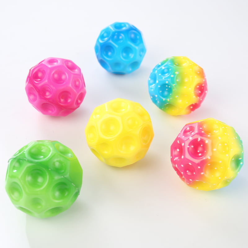 Wholesale custom logo coral shapes stress Relief Ball rainbow PU Foam bounce ball children Kids toys