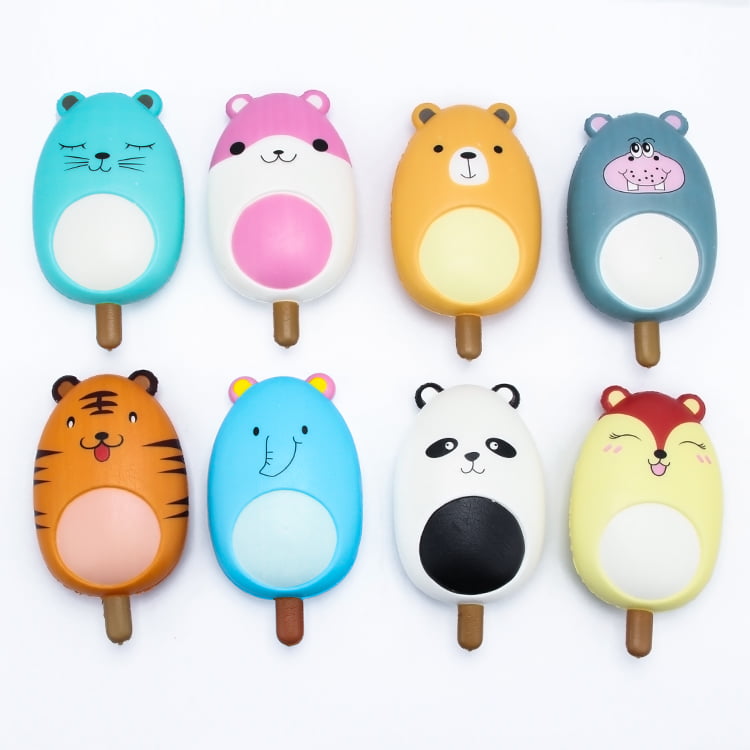Wholesale custom high quality cute animal squeeze fidget PU Anti-Stress Toy
