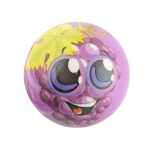 Hot Selling 6 cm high bounce PU ball with fruit printing eco-friendly fidget toy for children