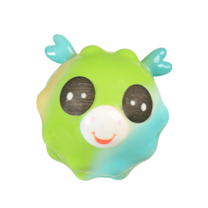 High quality 7 cm rainbow high bounce pu animal ball fidget toy for children