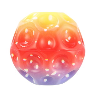 Wholesale custom logo coral shapes stress Relief Ball rainbow PU Foam bounce ball children Kids toys