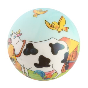 Wholesale factory 6 cm high bounce PU ball with cute cartoon animal printing fidget toy for kids
