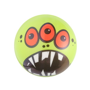 Factory custom popular 6 cm high bounce [U ball with face printing insteresting fidget toy