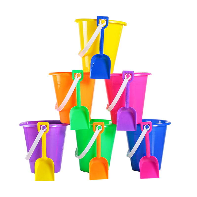 Wholesale custom 6 inch bucket with shovel set beach sand funny toy for kids