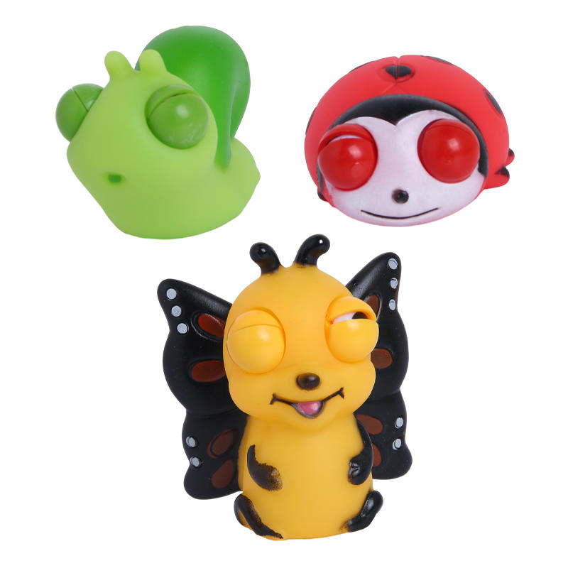 Wholesale squeeze eyes pop out insect toy stress relieve fidget toy for kids and adults