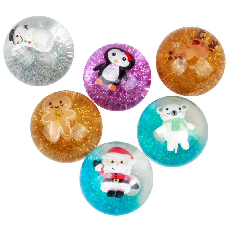 Wholesale High Quality Christmas Water Bouncing Ball Light Up Bounce Ball For Kids