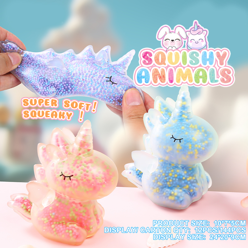 Stress relief cute TPR soft squueeze animals toys foam stuffed squishy unicorn fidget toys for Kids