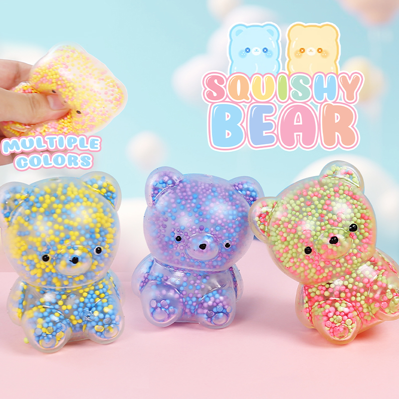 cute TPR soft squueeze animals toys foam stuffed squishy bear fidget toys for Kids