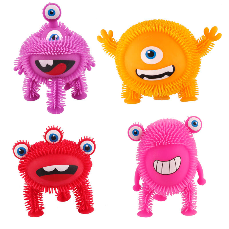 Wholesale good Quality TPR Funny Toys Novelty Toy Stretchy Puffer flexible bending Monster Toys