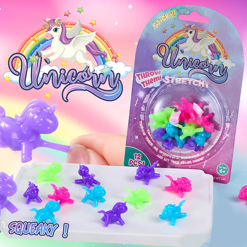 New Styles mini squishy toys Cute animal stickiness 1 inch soft unicorn sets kids toys