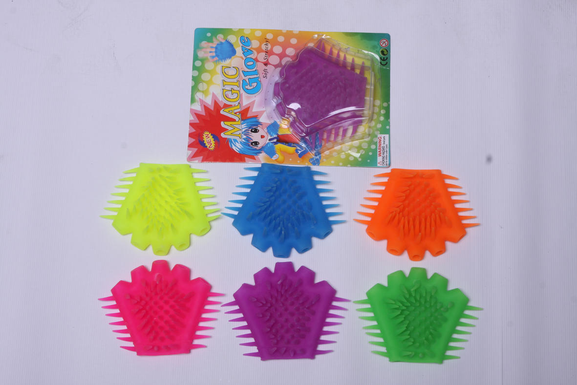 Wholesale factory tpr fidget toy stretch puffer magic glove for kids