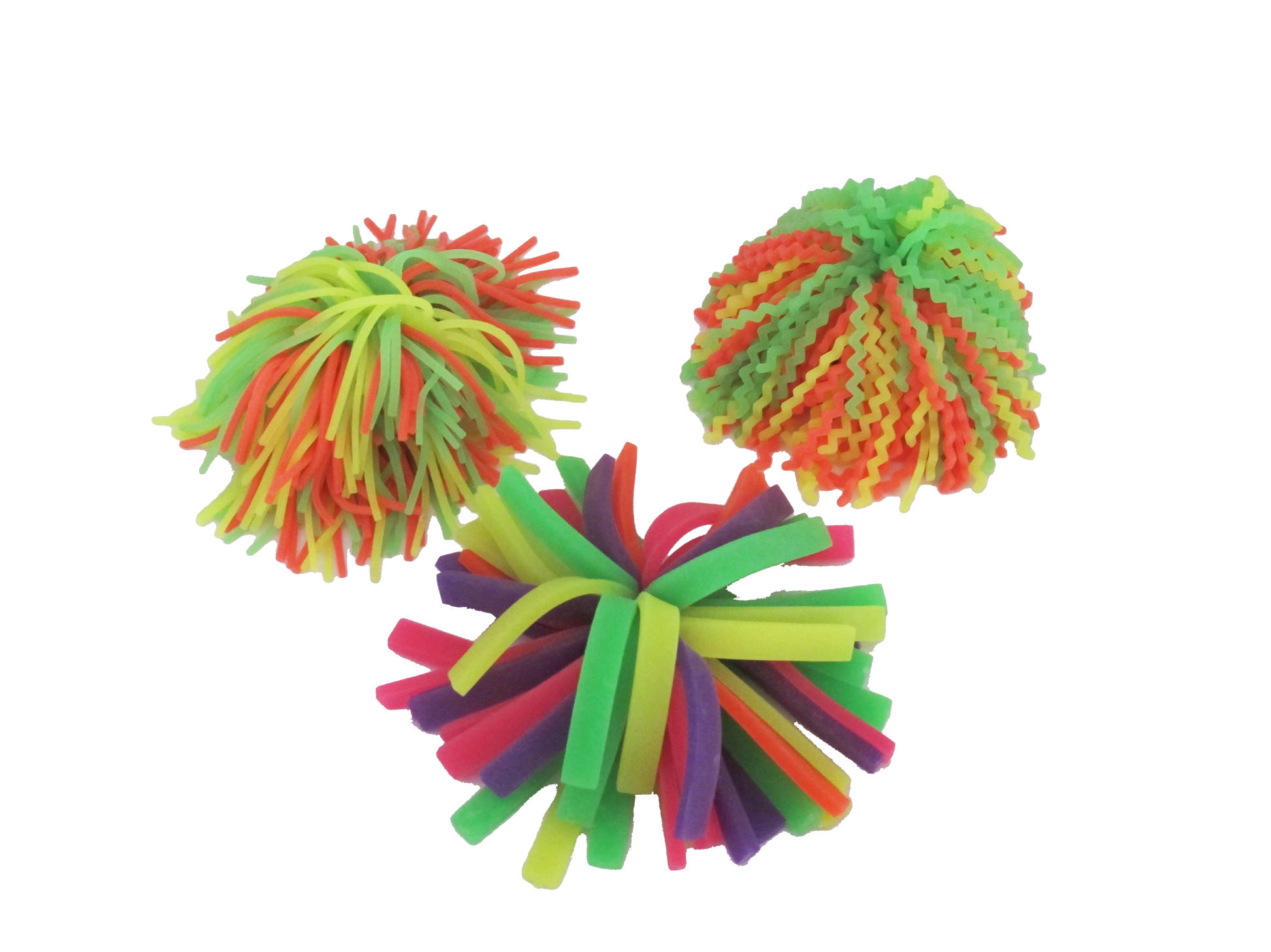 Wholesale tpr fidget puffer ball multicolor noodles stress relieve stretchy ball for kids