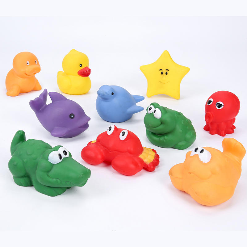 New arrival factory custom tpr sea animals bath toy stress relief squeeze toys for kids