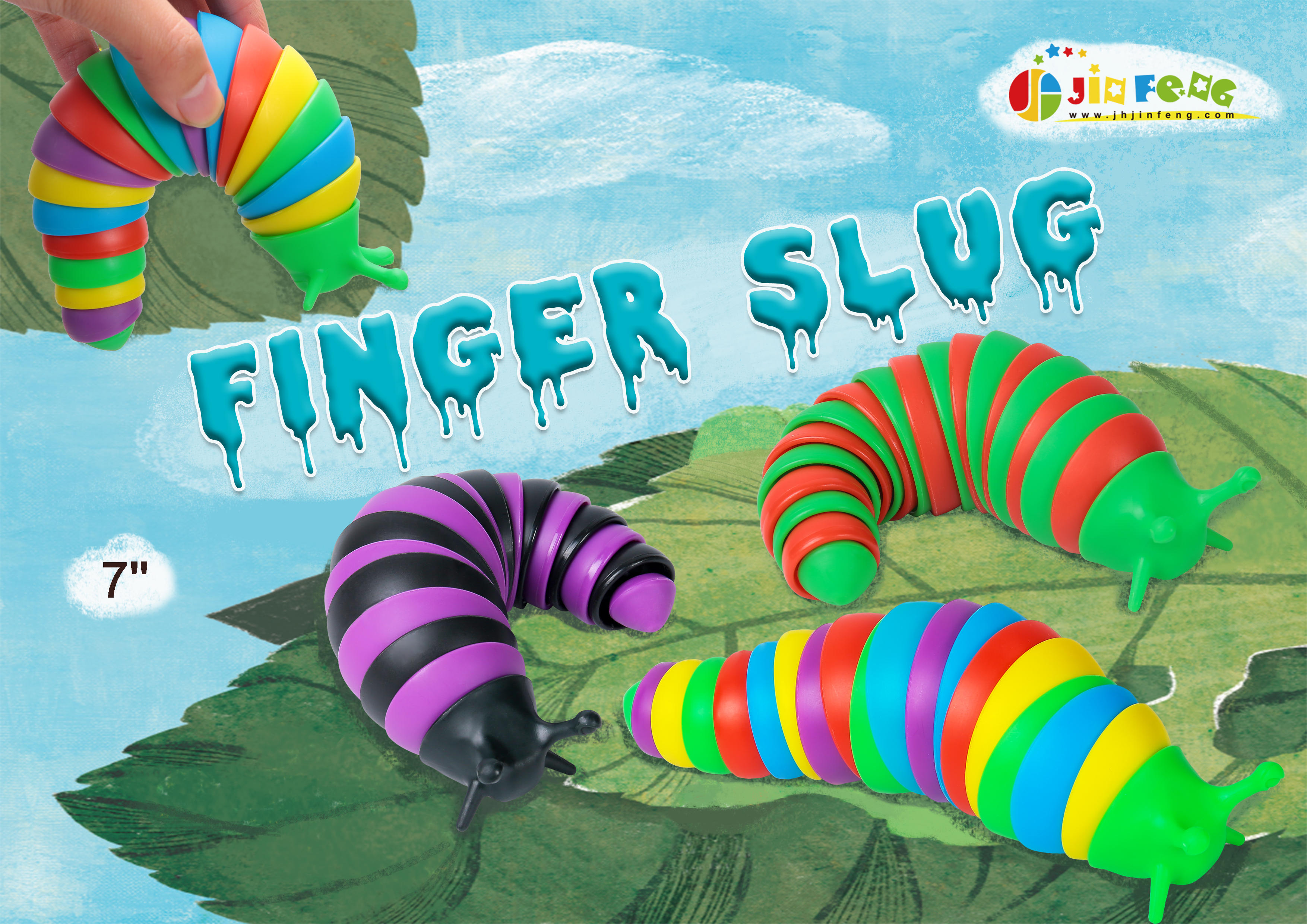 Wholesale custom fidget slug relieve anxiety novelty gag toys for children and adult