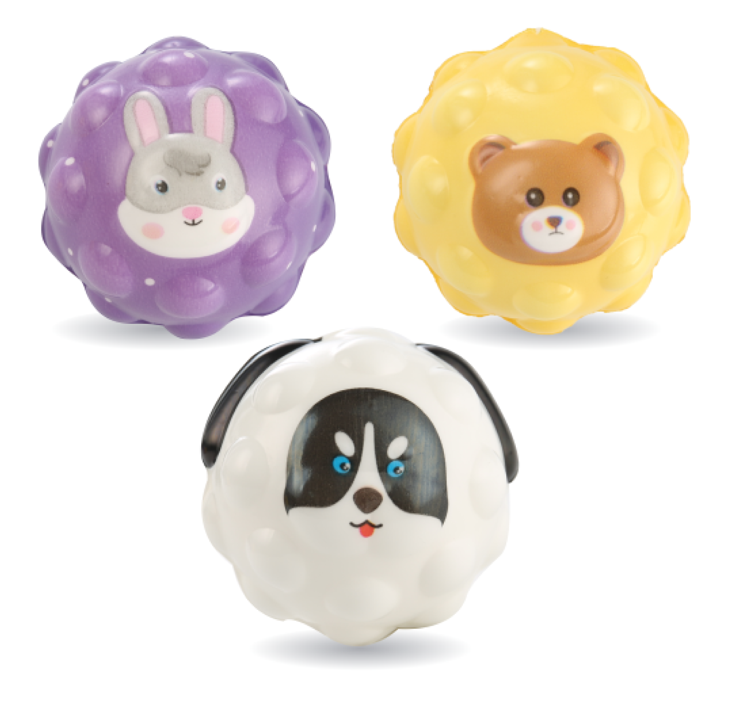 Wholesale 7 cm high bouncing PU animal ball fidget toy for kids