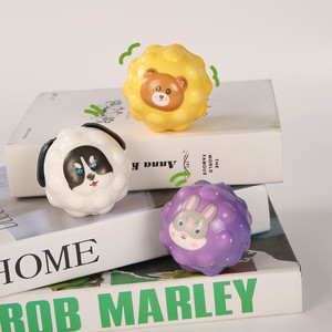 Wholesale 7 cm high bouncing PU animal ball fidget toy for kids