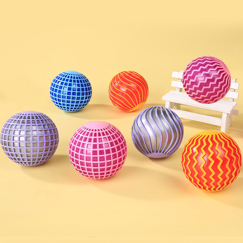Wholesale custom hot selling 6.5cm ripple bouncing ball fidget funny toy for children
